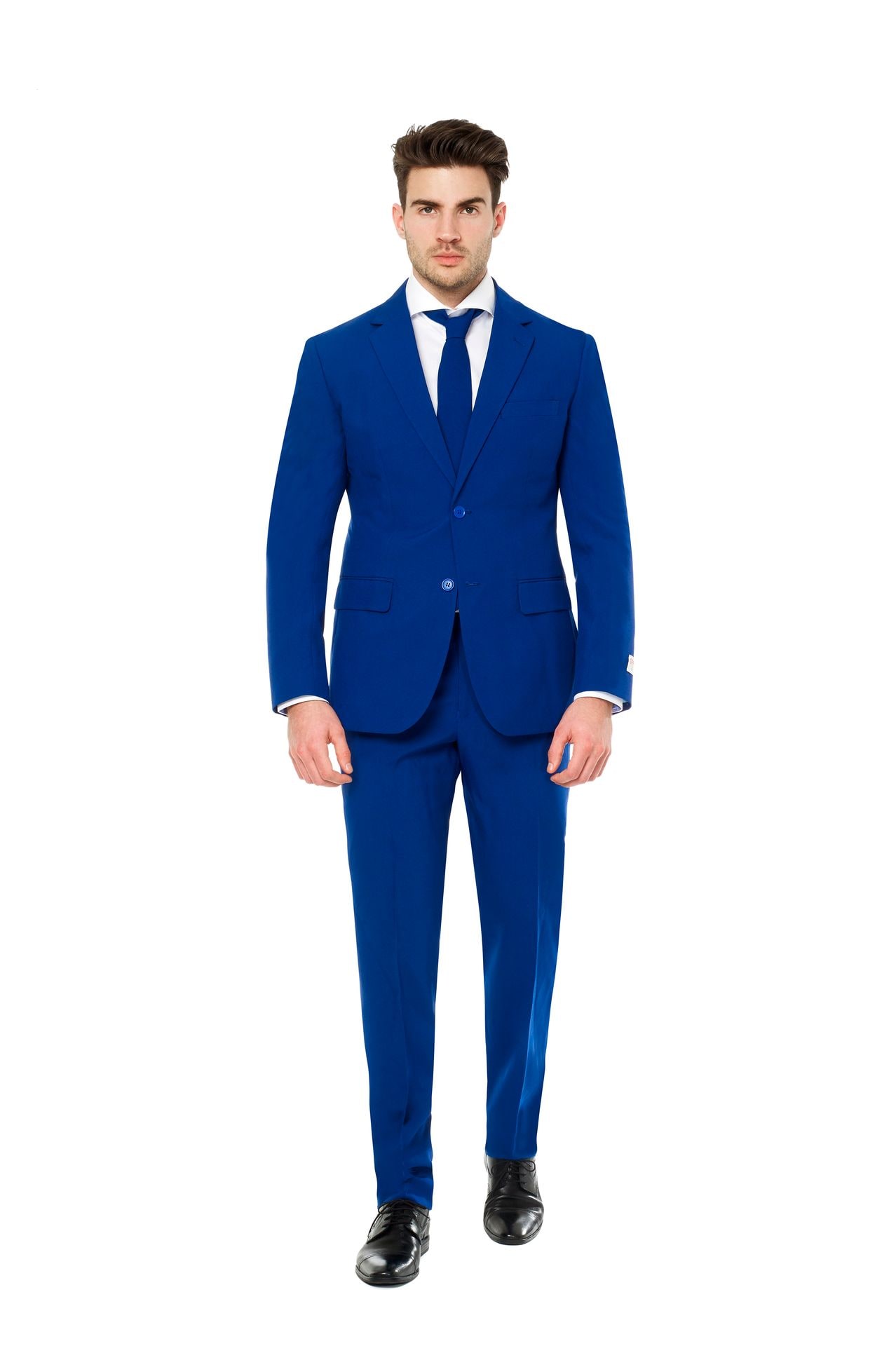 Blauw Opposuits Kostuum met Flamingo Voering