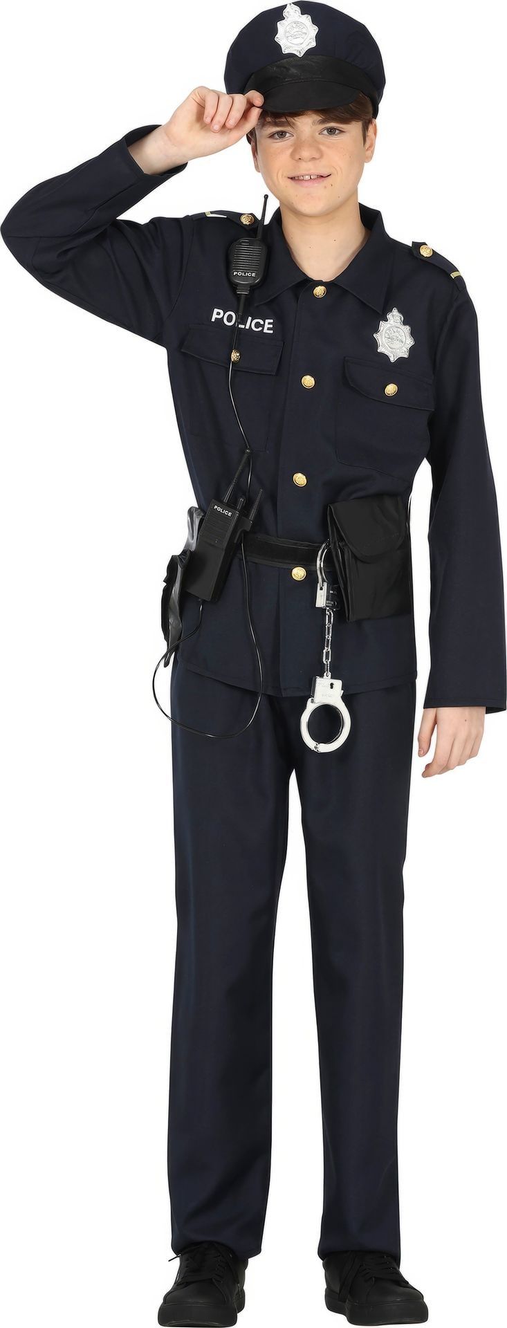 Blauw Politiepak Tiener 14-16 Jaar