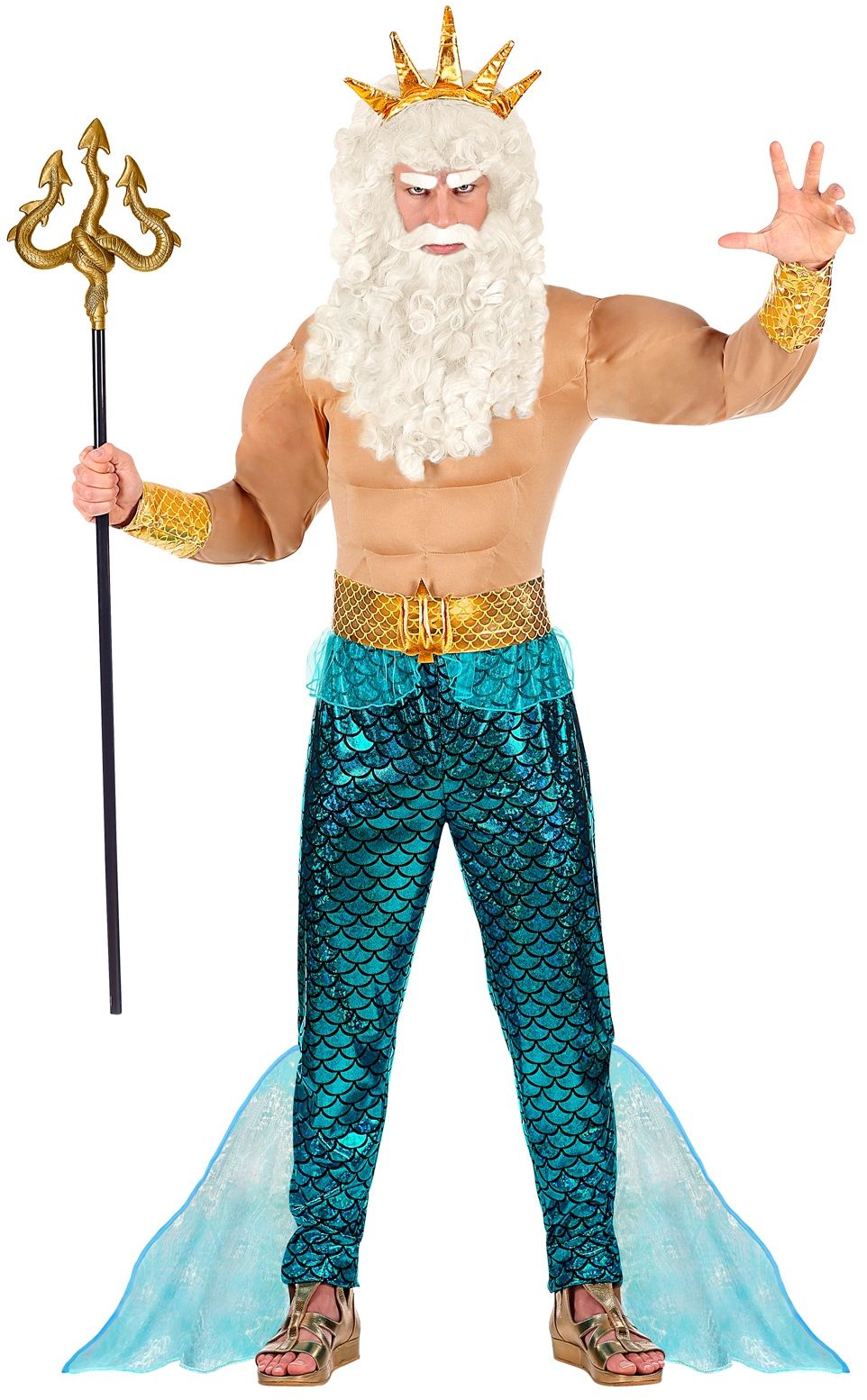 Blauw Poseidon Mannen Pak