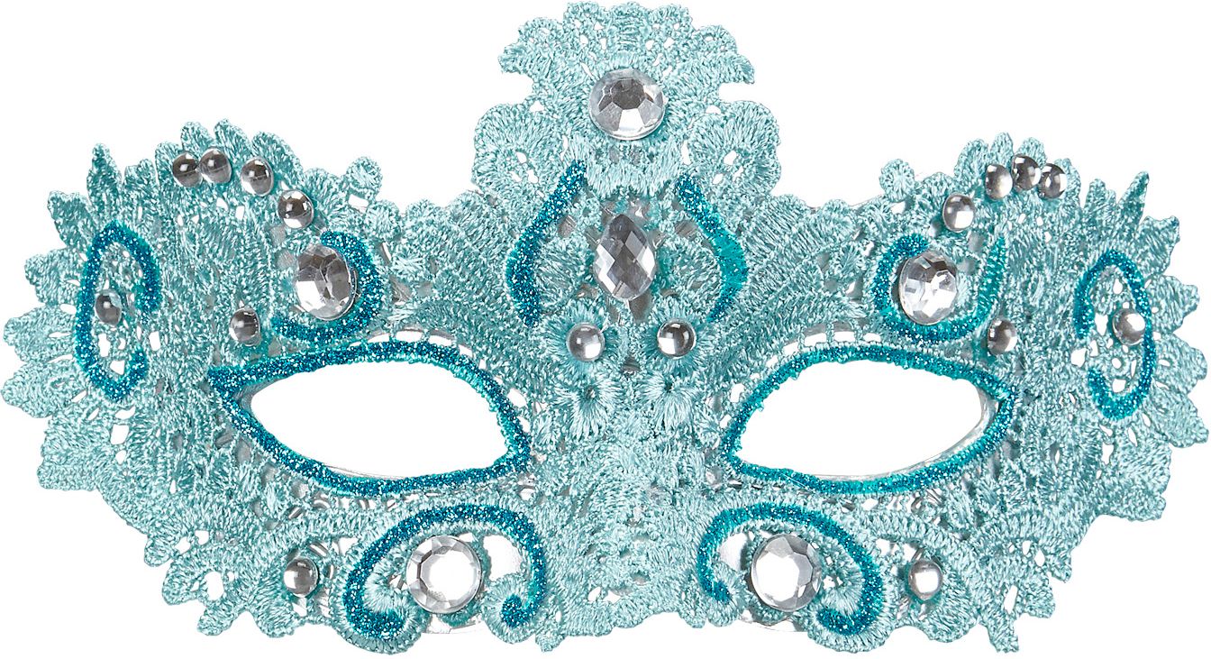 Blauw Venetiaans Oogmasker