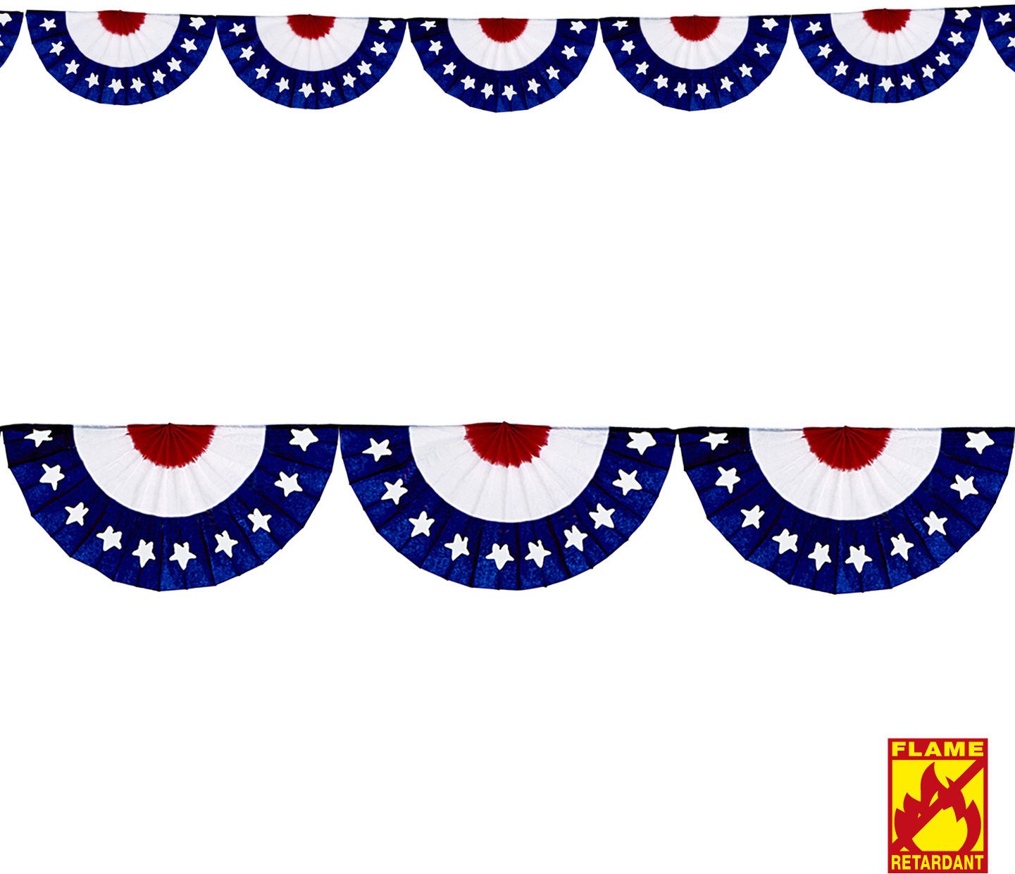 Blauw Wit Rode Waaier Slingers