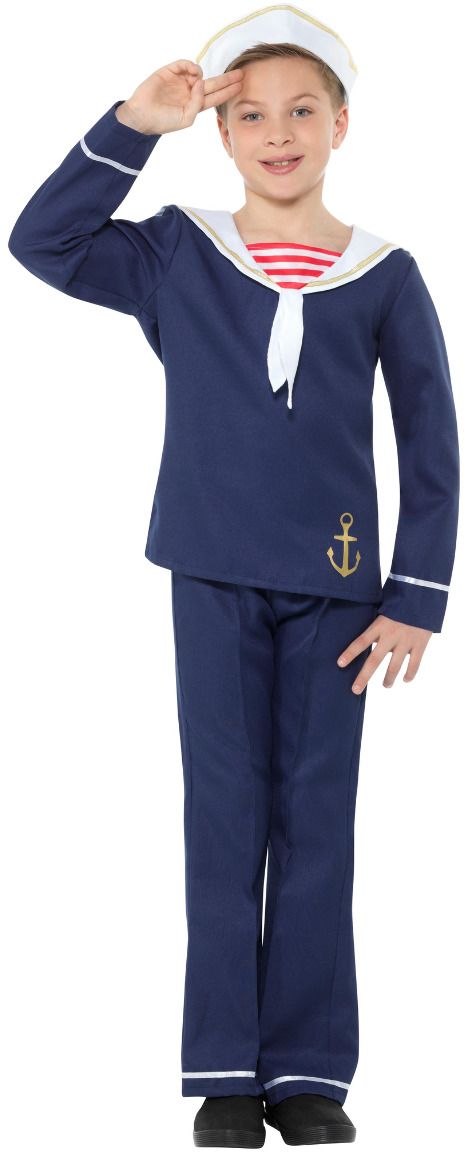 Blauw Witte Matrozenpakje