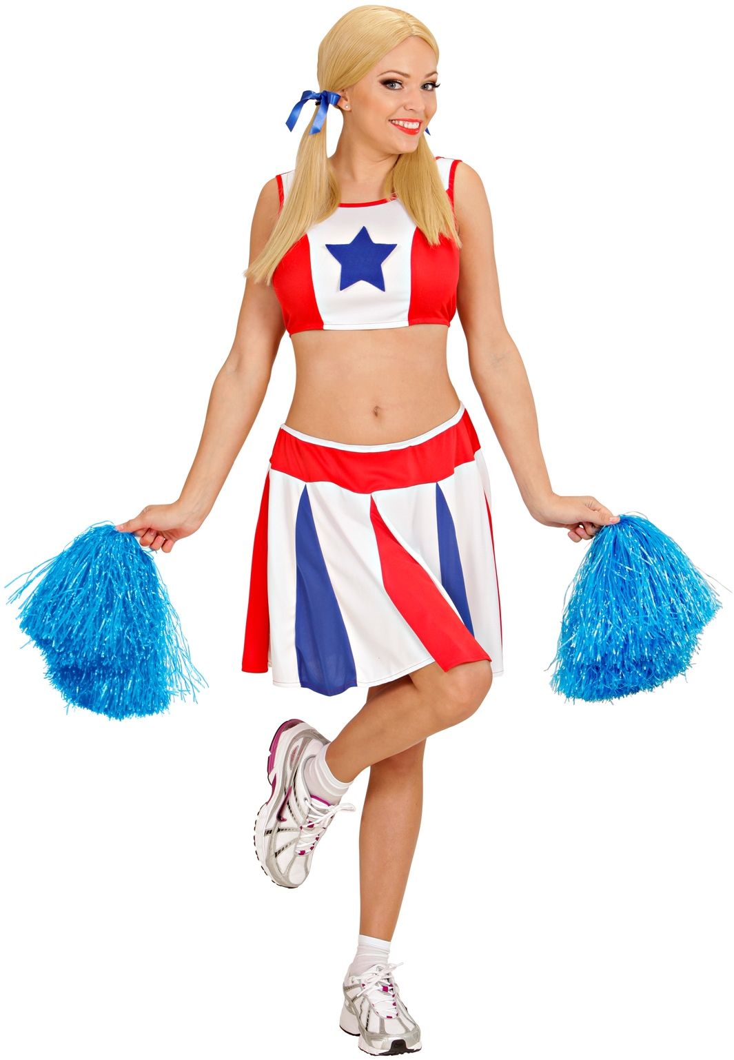 Blauwe Cheerleader Pom Pom