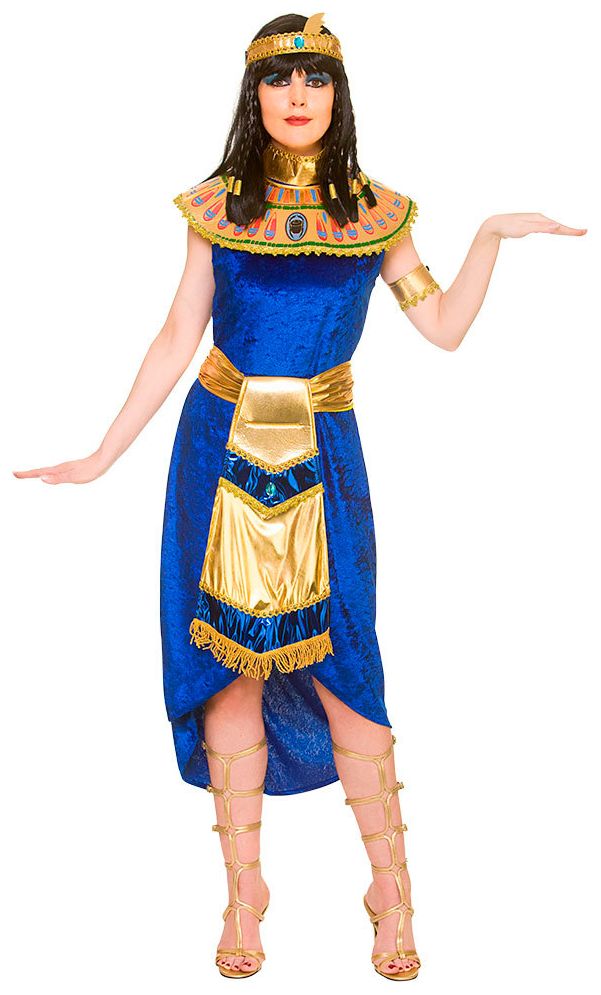 Blauwe Cleopatra jurk