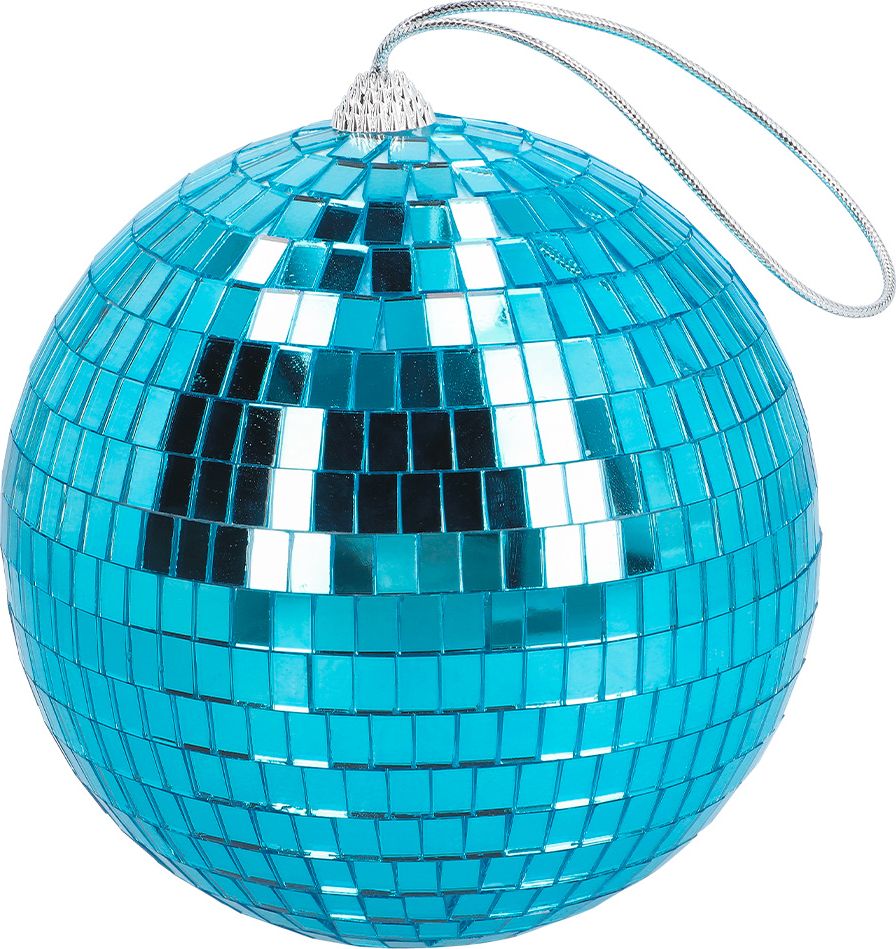 Blauwe Disco Bal Decoratie 15cm