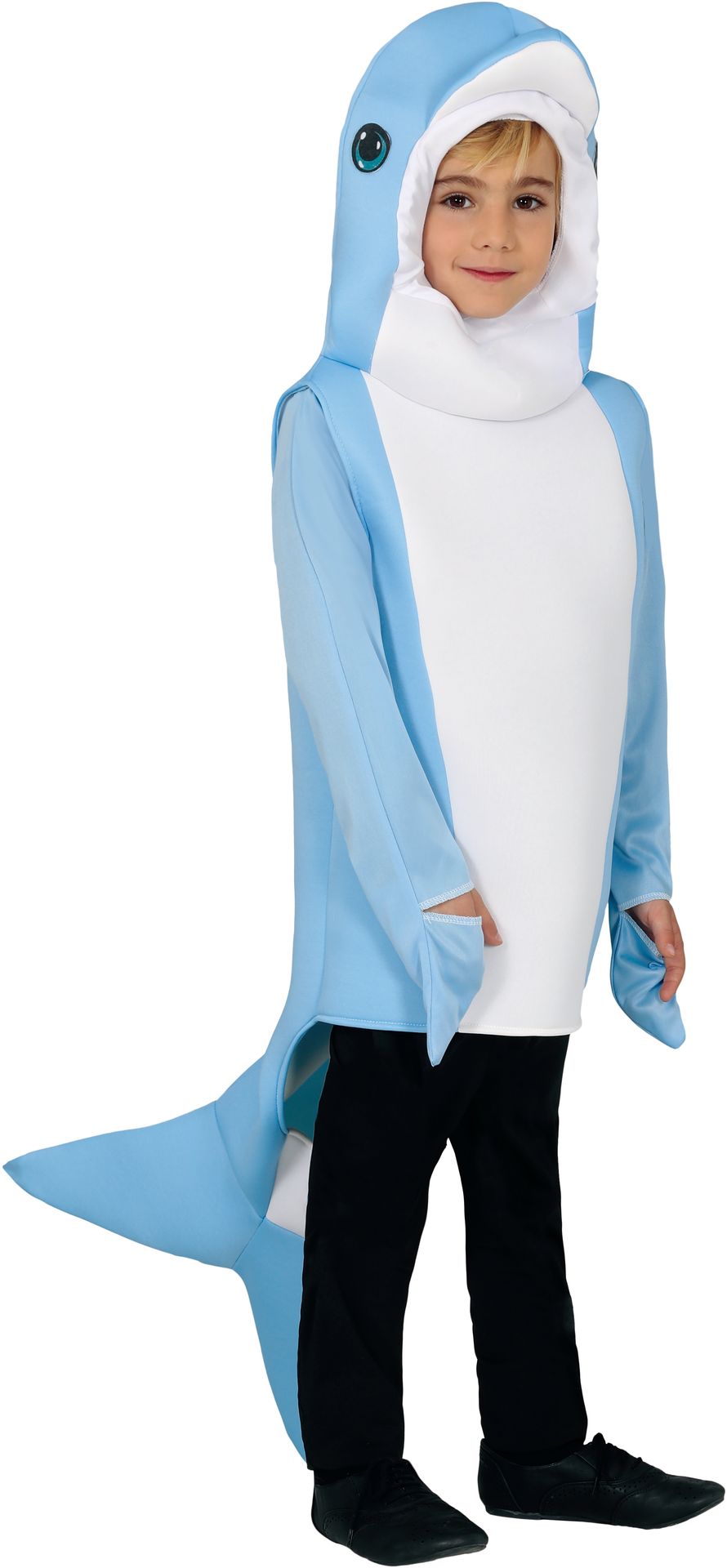 Blauwe dolfijn outfit kind