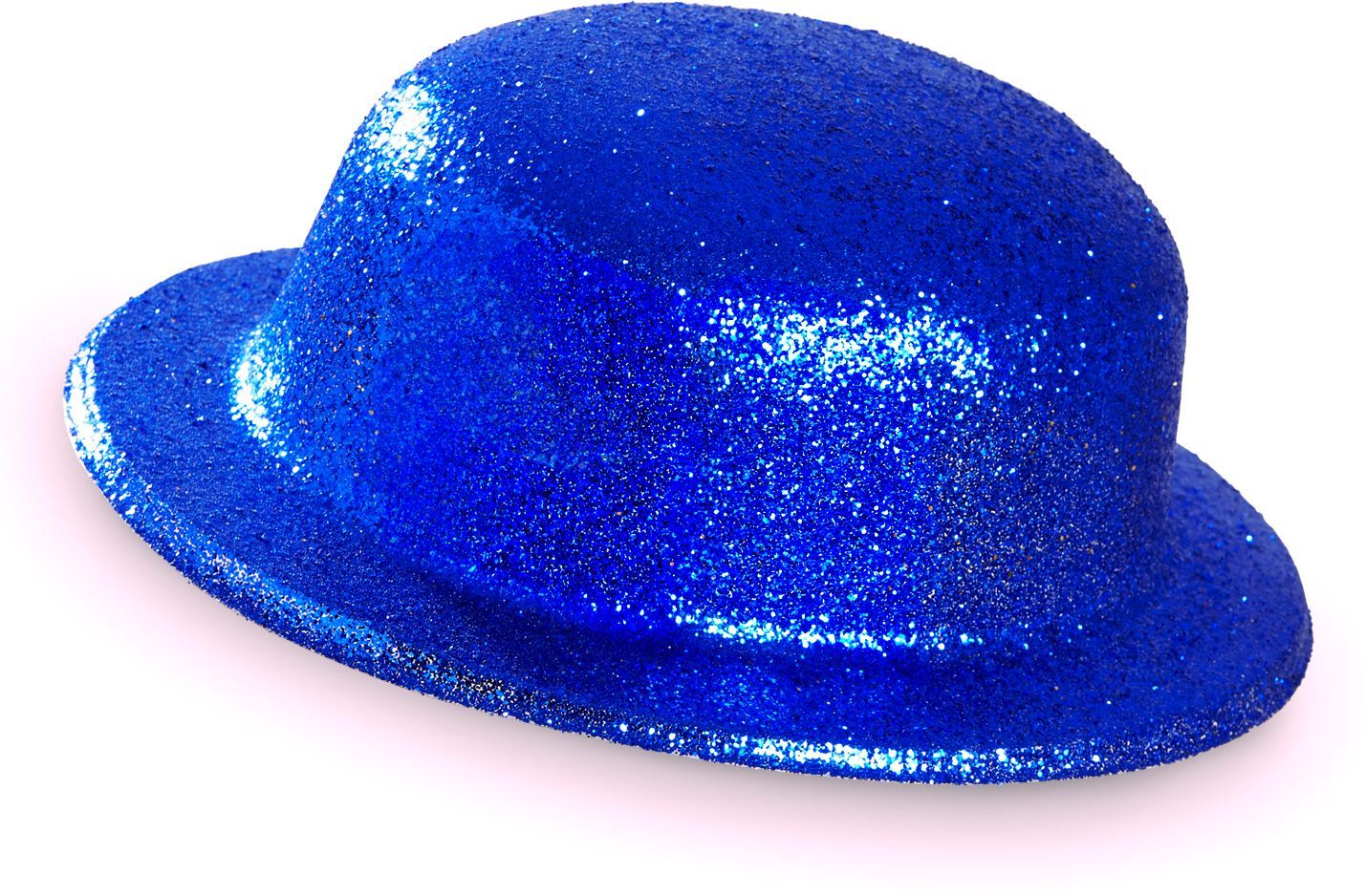 Blauwe Glitter Bolhoed