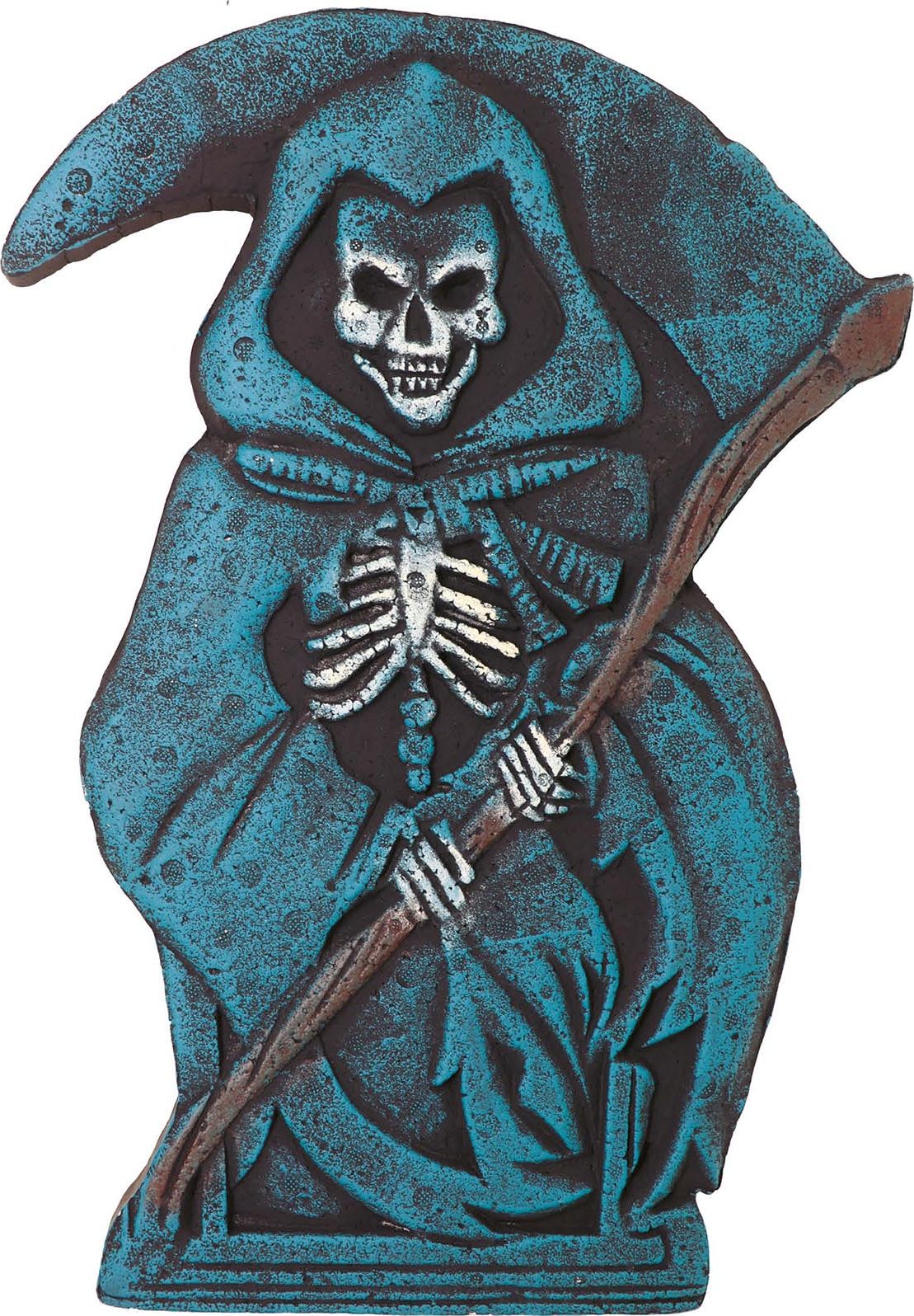 Blauwe Grim Reaper Nep Grafsteen