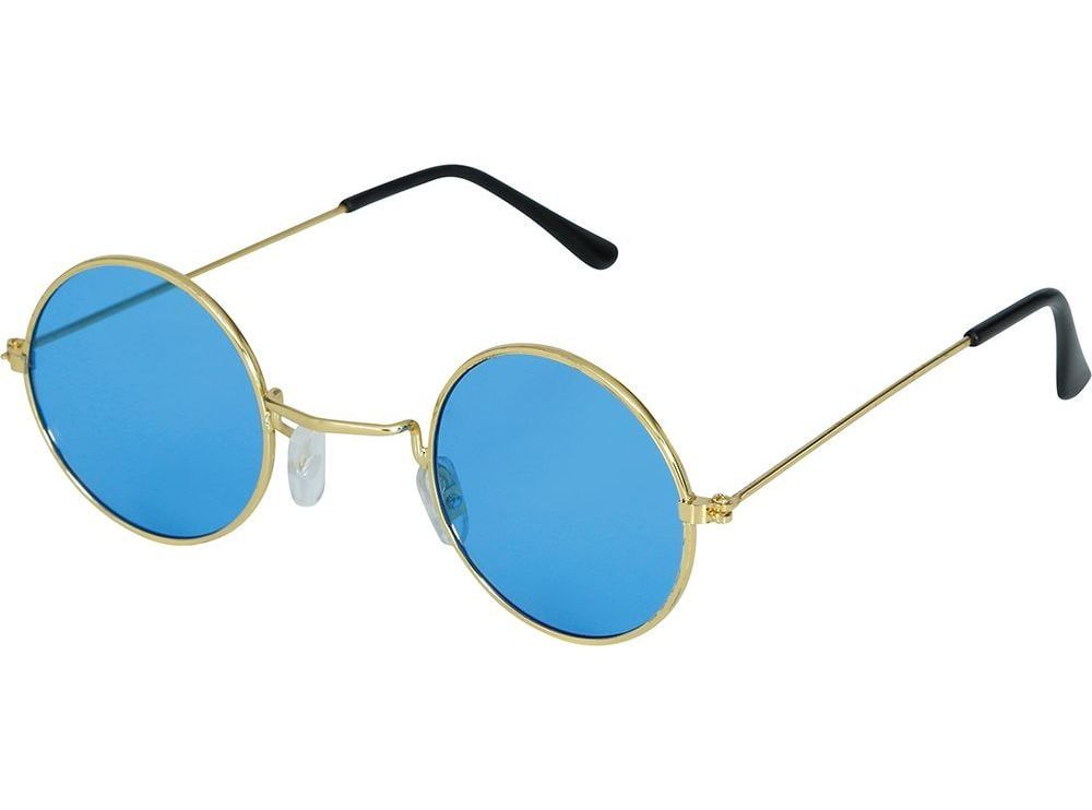 Blauwe Hippie Retro Zonnebril Klein Volwassenen