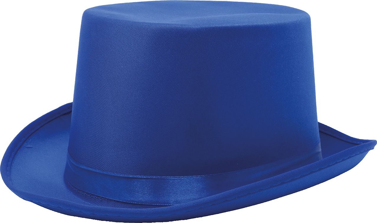 Blauwe Hoge Hoed Luxe