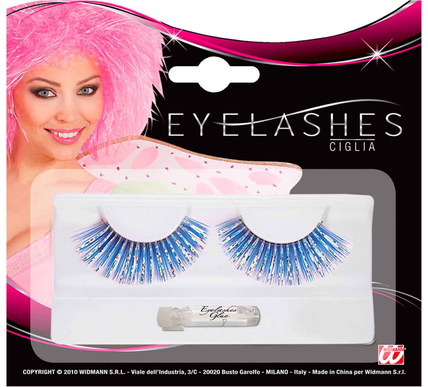 Blauwe Holografische Nepwimpers