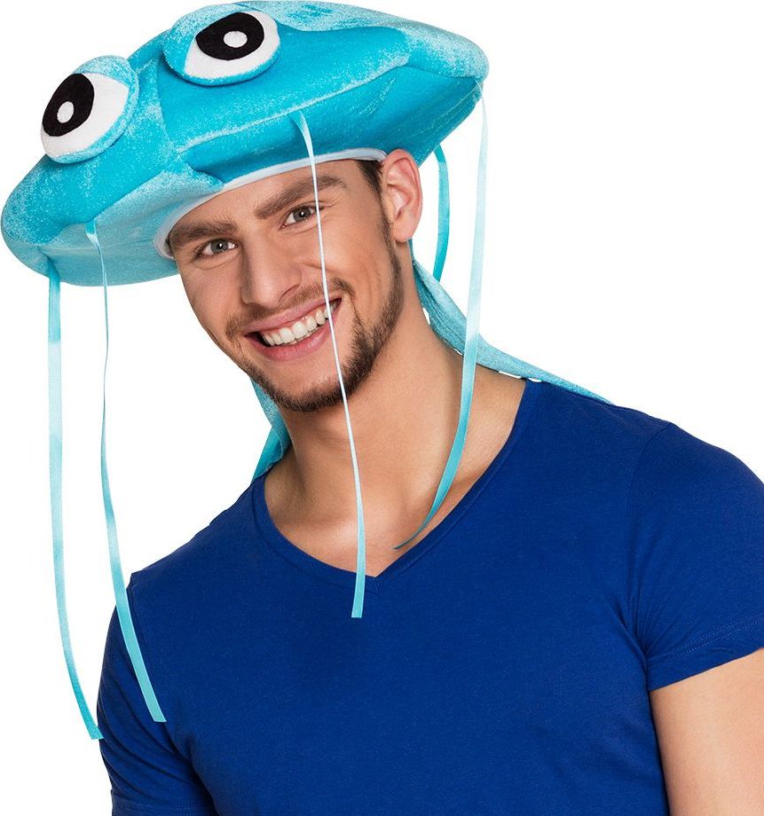 Blauwe Kwal Hoed Pluche