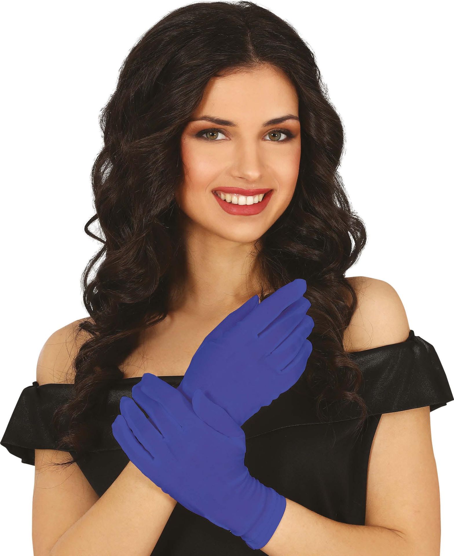 Blauwe Lange Handschoenen Dames