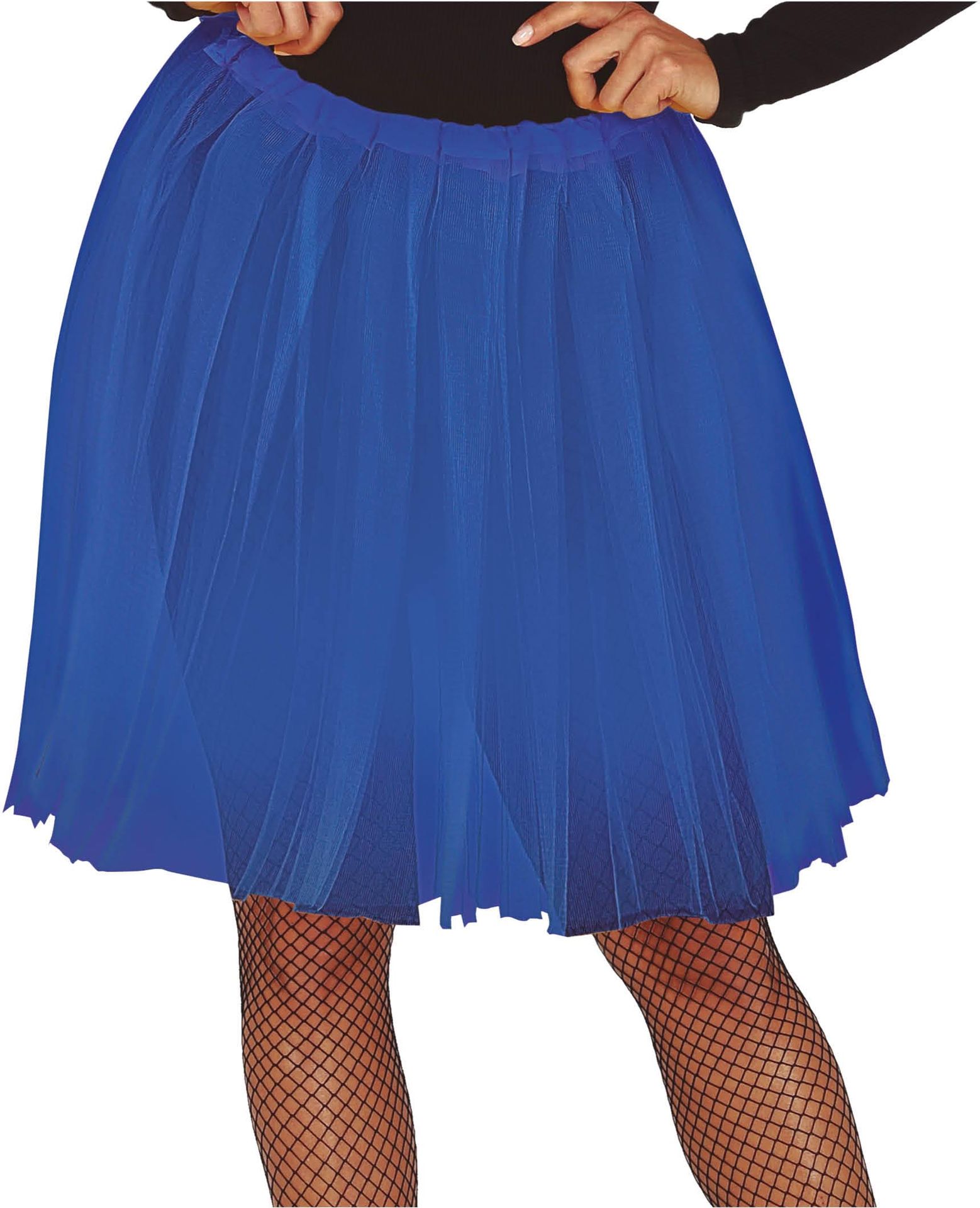Blauwe Lange Tutu Dames 60cm