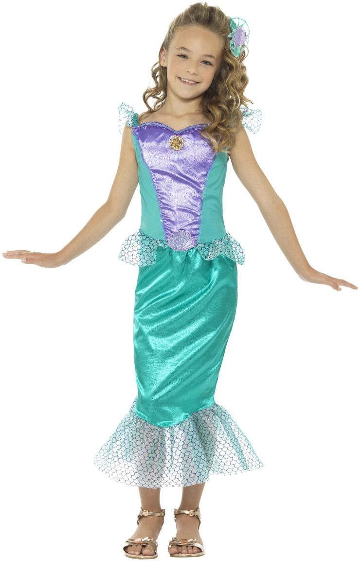 Blauwe Luxe Meisjes Zeemeerminnen Pakje