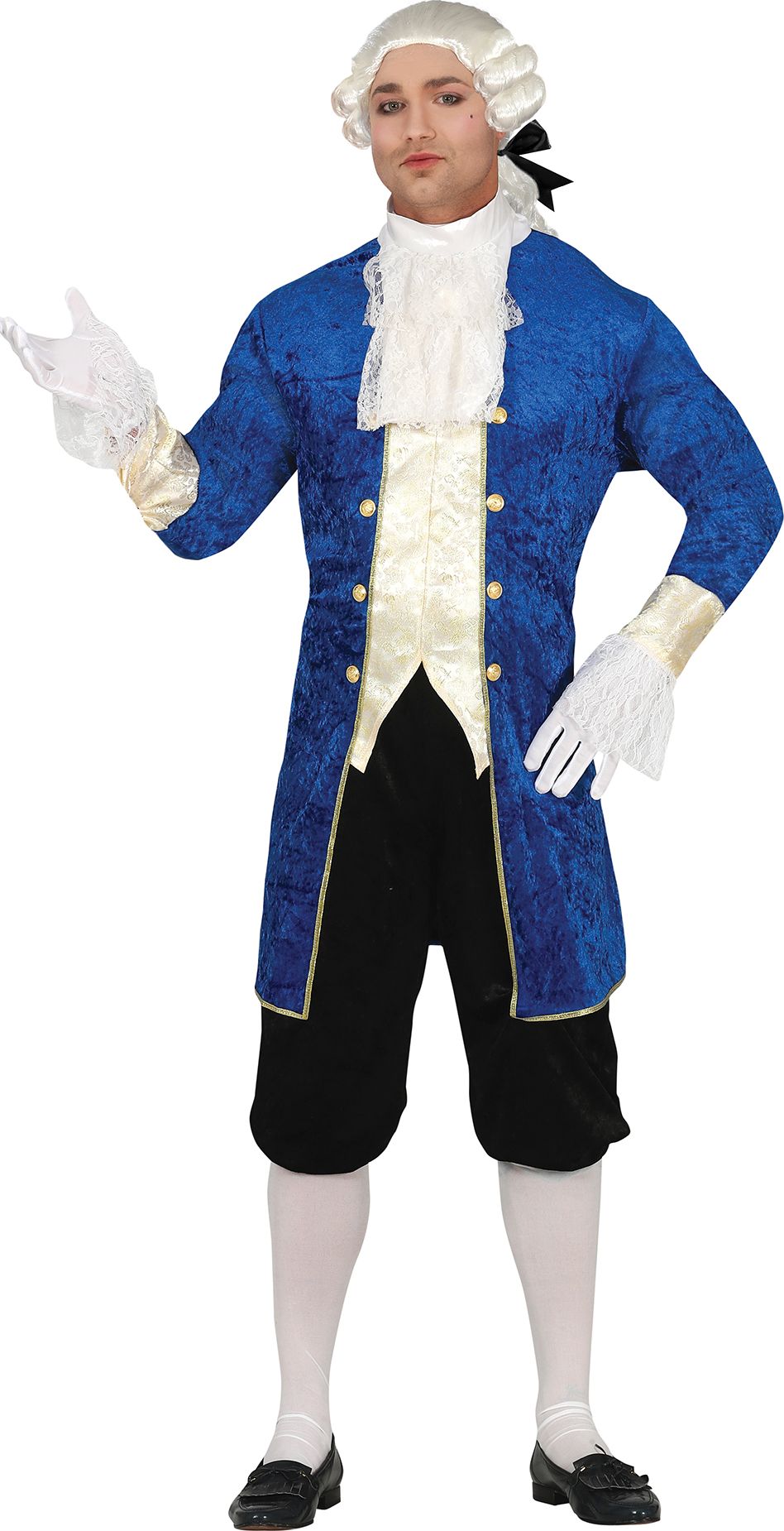 Blauwe Markies Kostuum Man