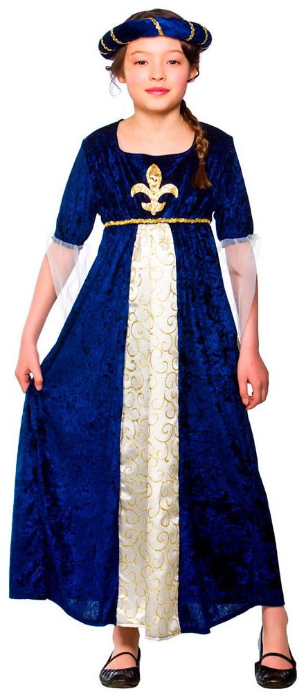 Blauwe middeleeuwse prinses
