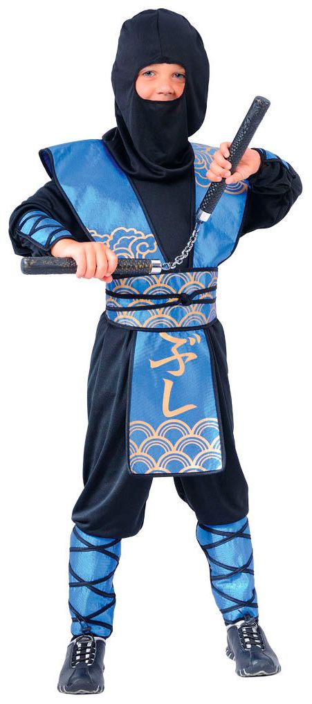 Blauwe ninja kind