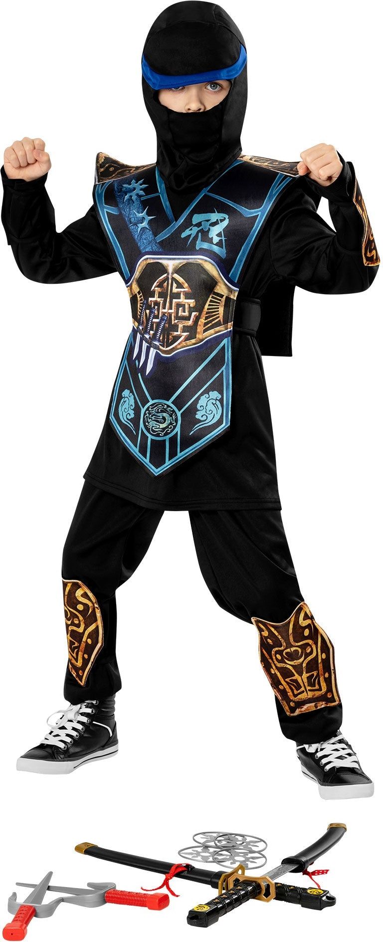 Blauwe Ninja Kostuum Jongens