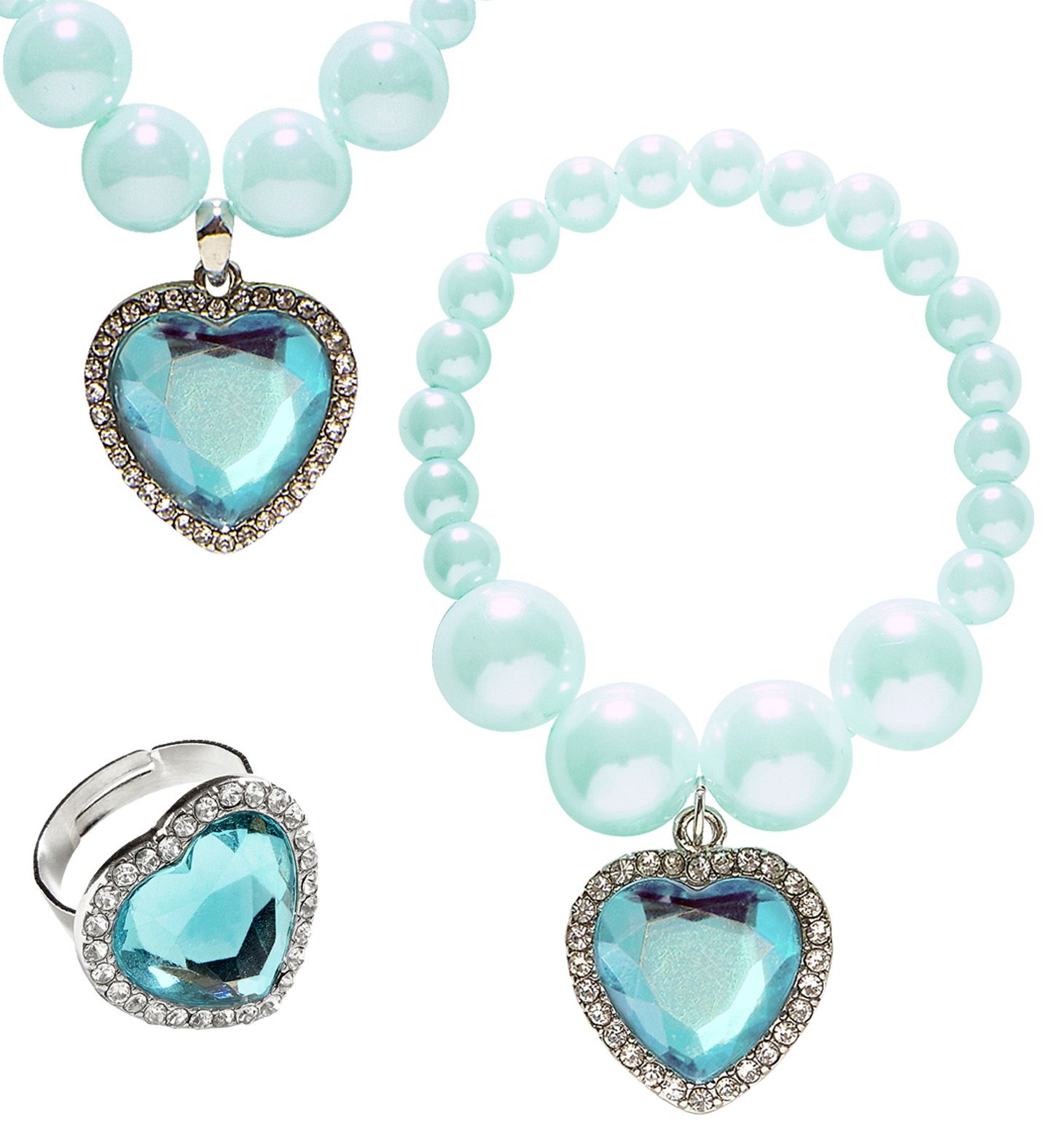 Blauwe Parel Sieraden Set