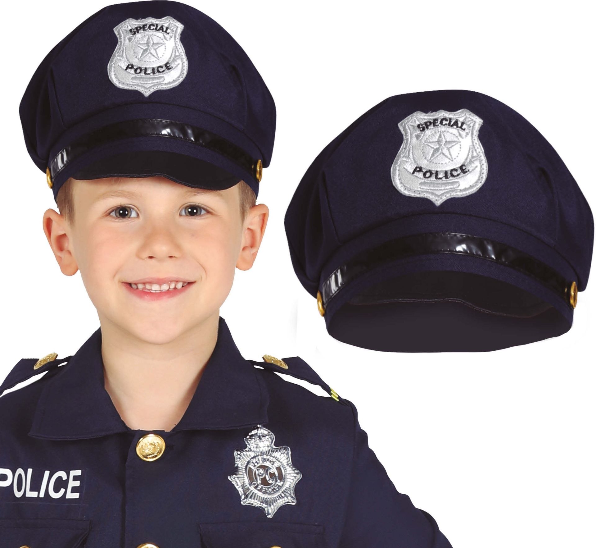 Blauwe Politiepet Kind