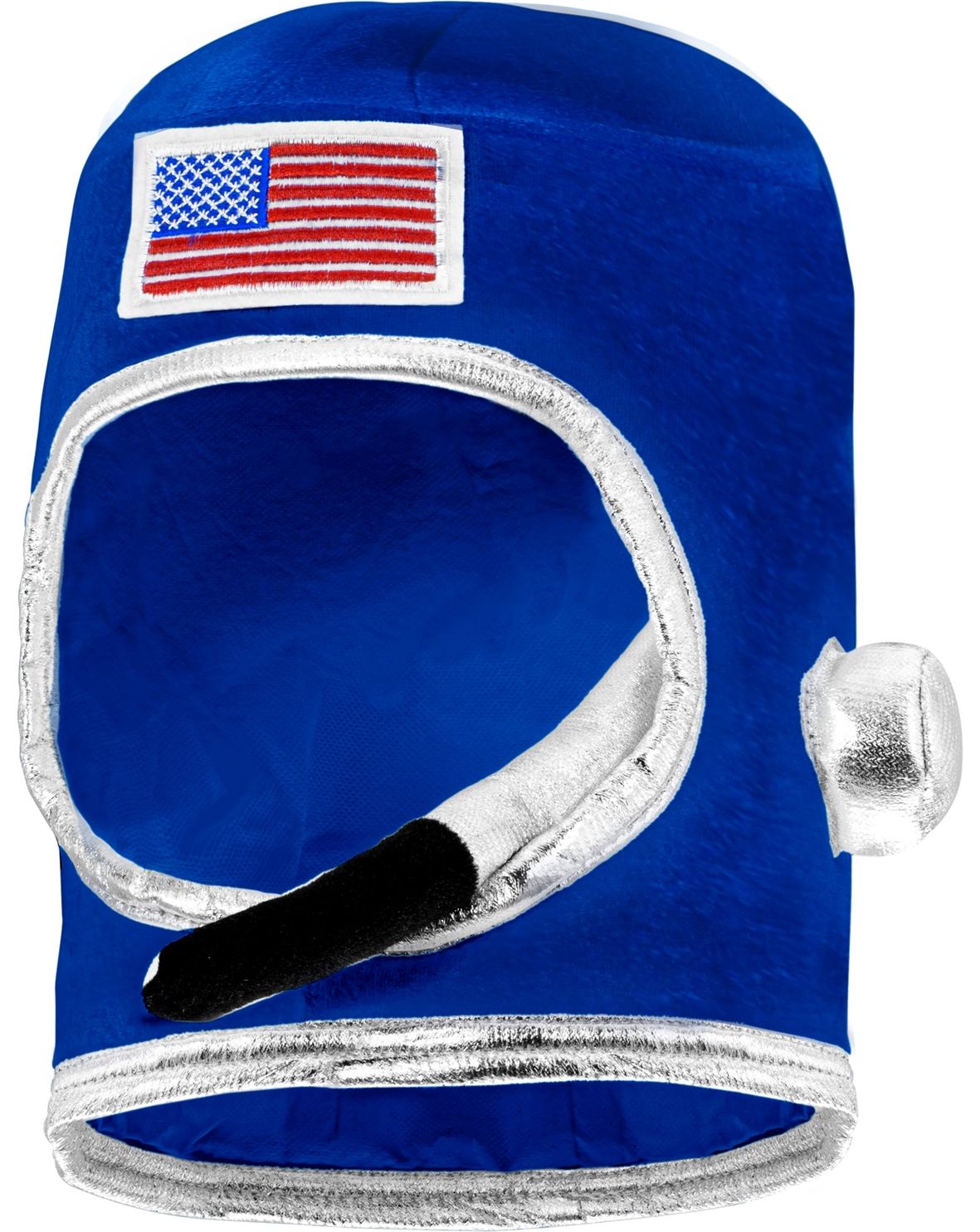 Blauwe stoffen astronaut helm
