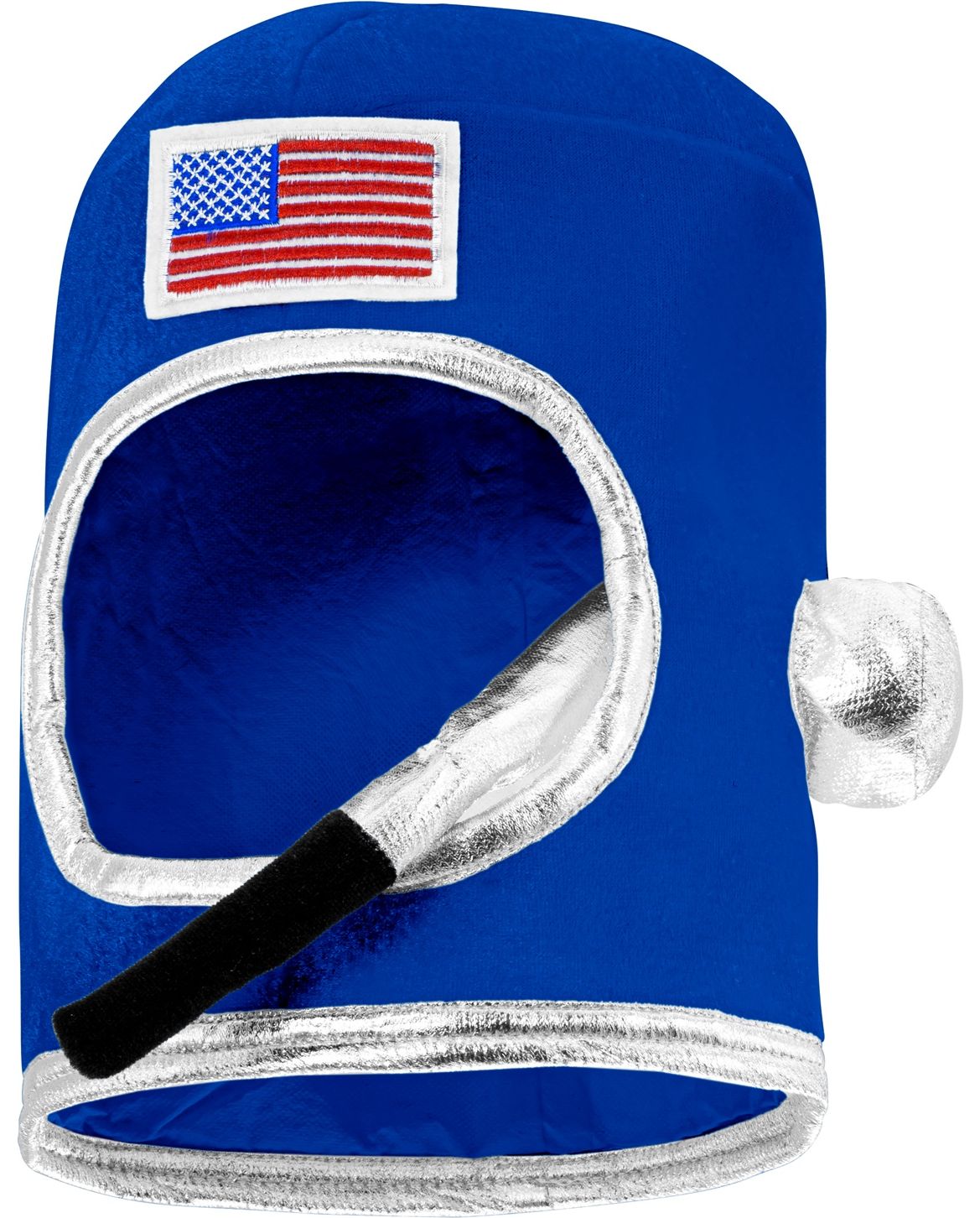 Blauwe stoffen astronaut helm kind