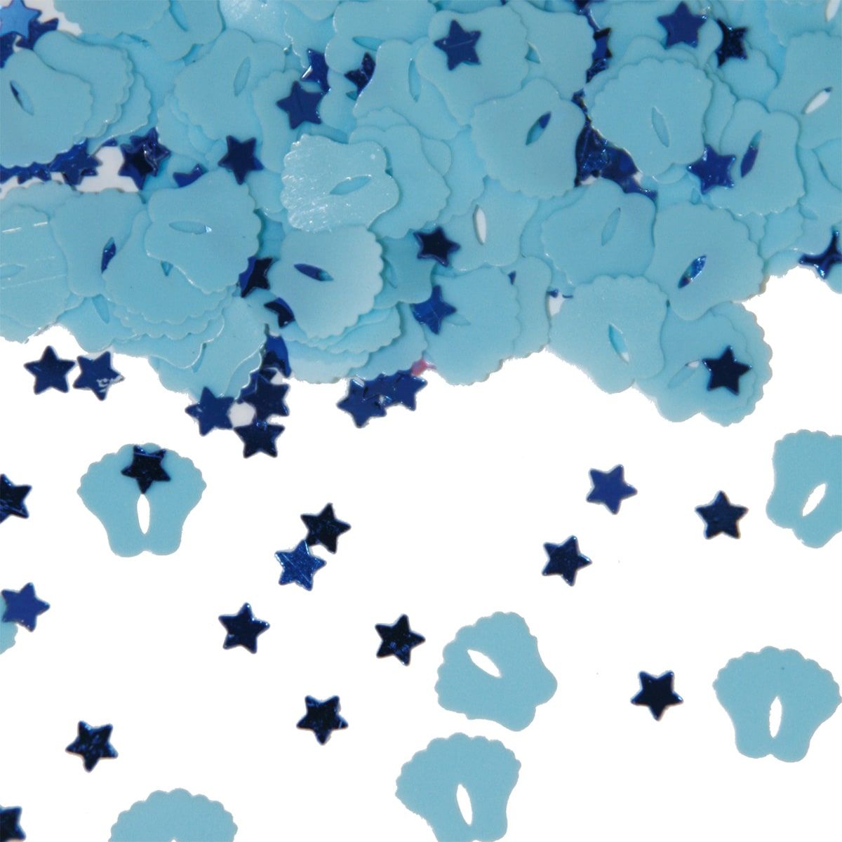 Blauwe tafelconfetti geboorte jongen