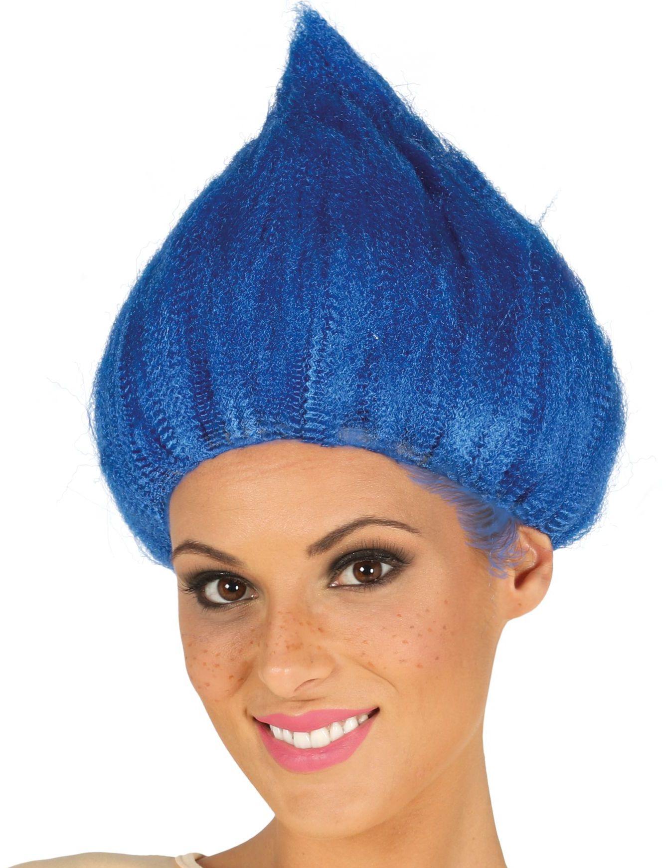 Blauwe Trollen Pruik The Trolls