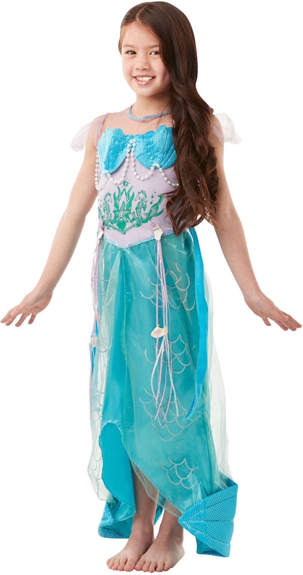 Blauwe Zeemeermin Jurk Ariel Meisjes