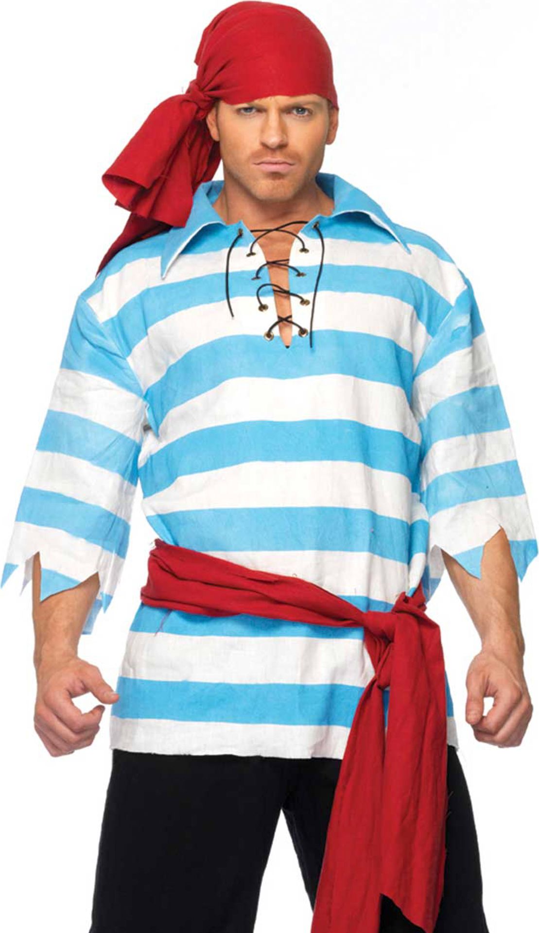 Blauwe Zeerover Kostuum