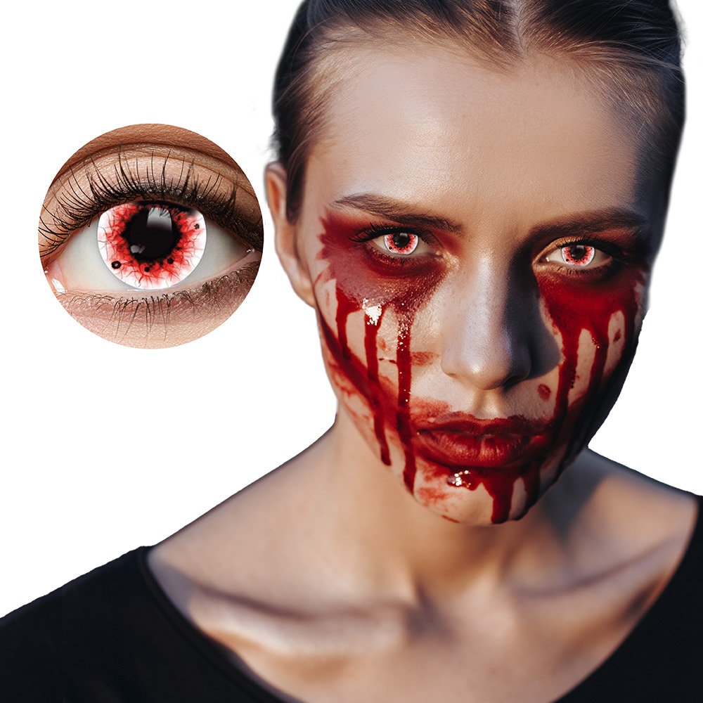 Bloed Sputter Halloween 3-Maandslenzen