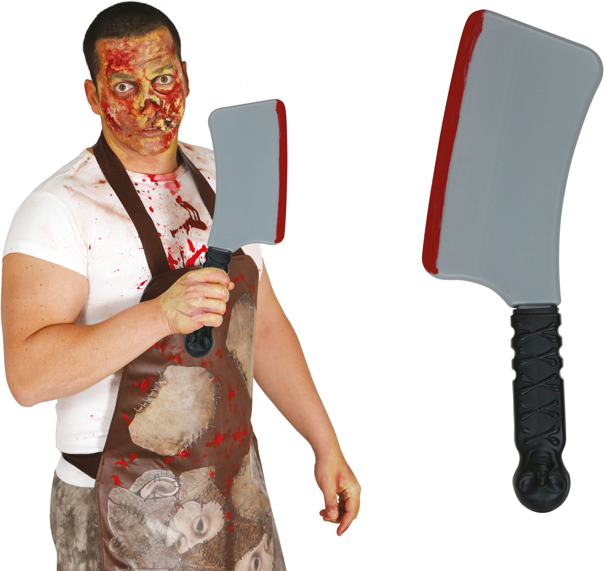 Bloederig Slagersmes Halloween 33cm