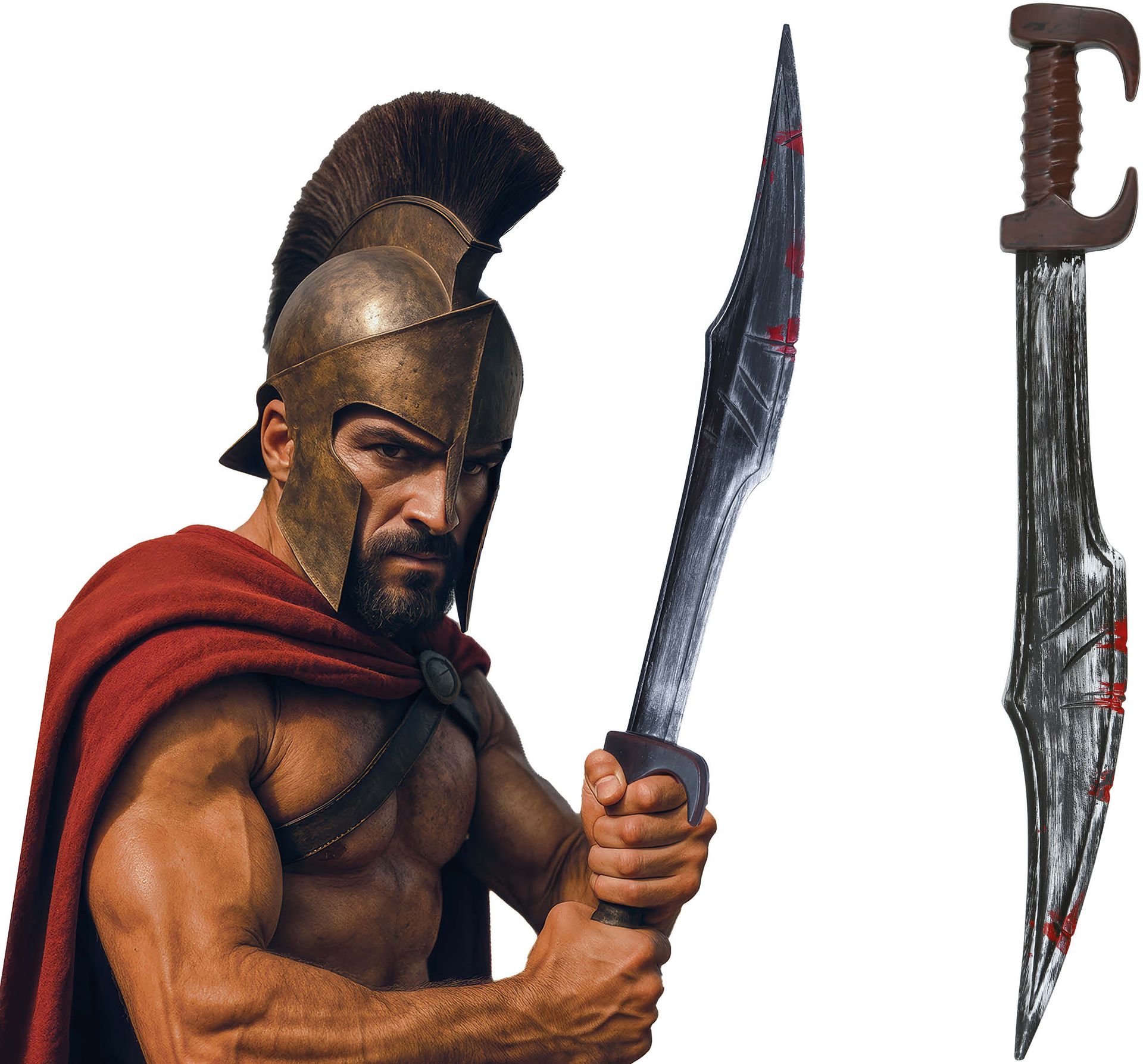 Bloederig Spartaans Zwaard 70cm