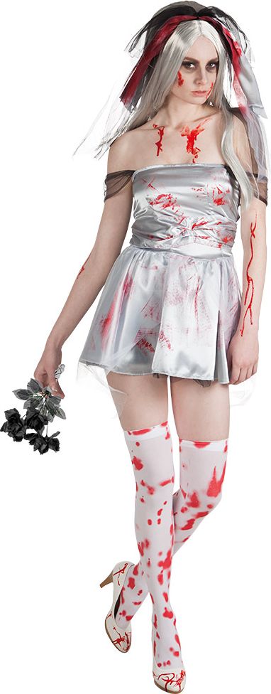 Bloederig zombie bruid jurk