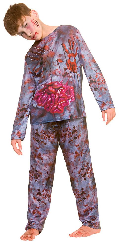 Bloederig zombie kostuum kind