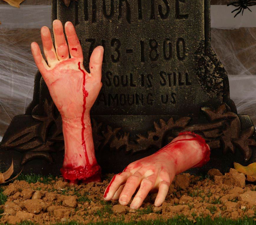 Bloederige Afgehakte Hand