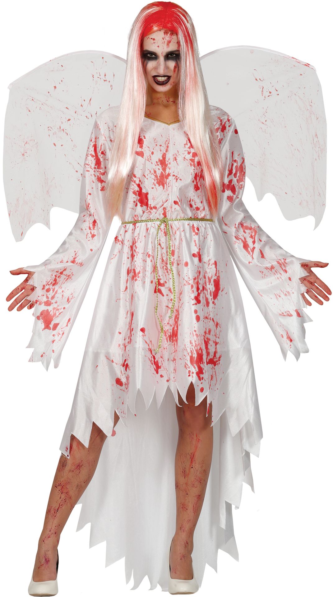 Bloederige engel jurk