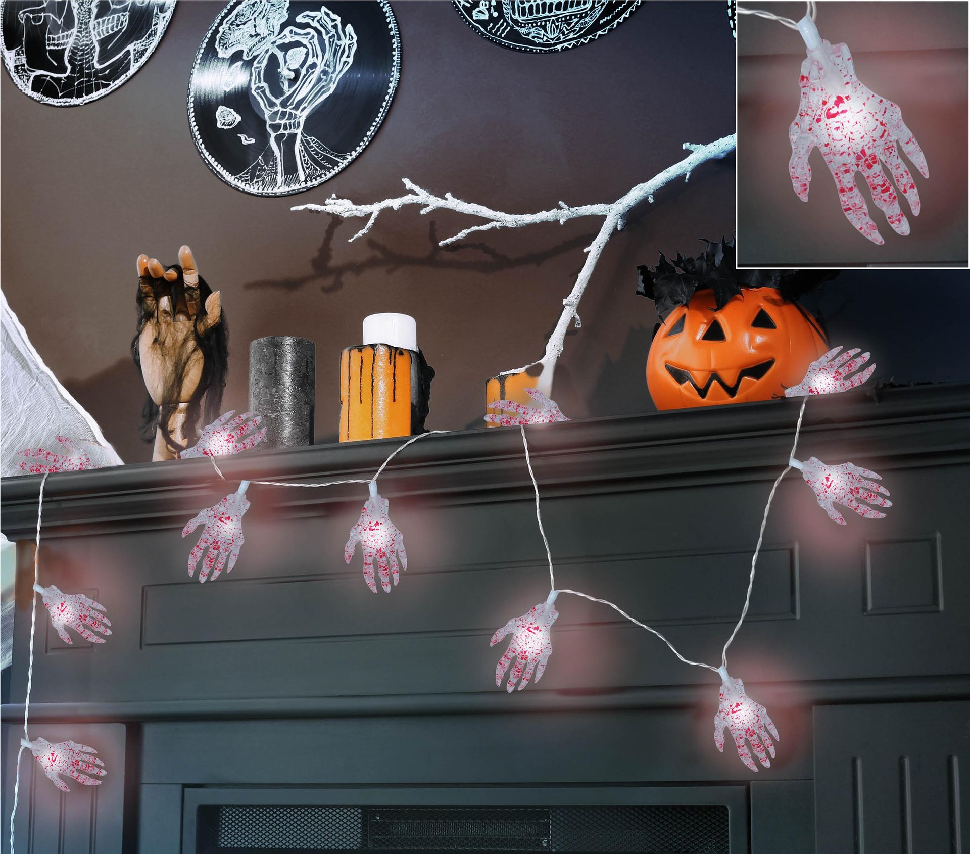 Bloederige Handen Lichtslinger Halloween