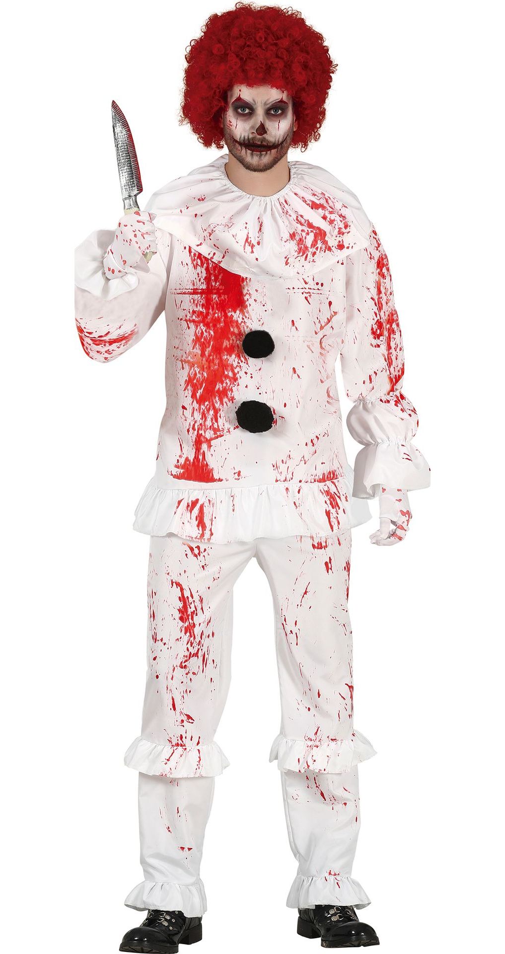 Bloederige Killer Clown Kostuum Man