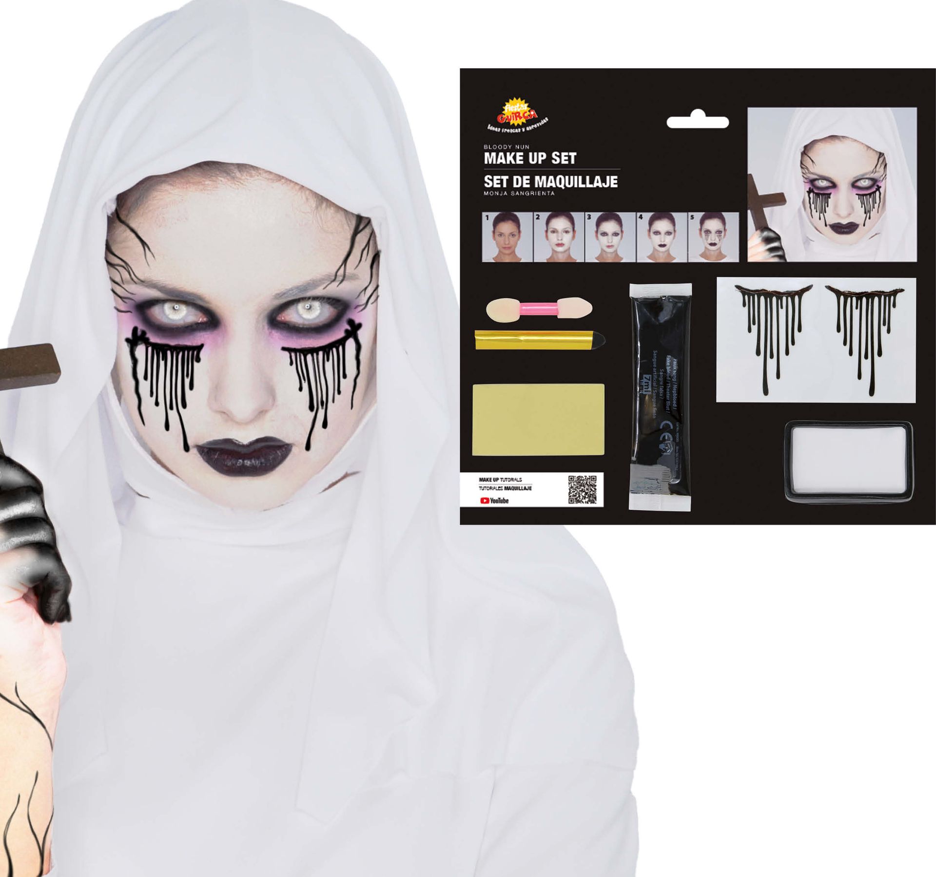 Bloederige Nun Make Up Set