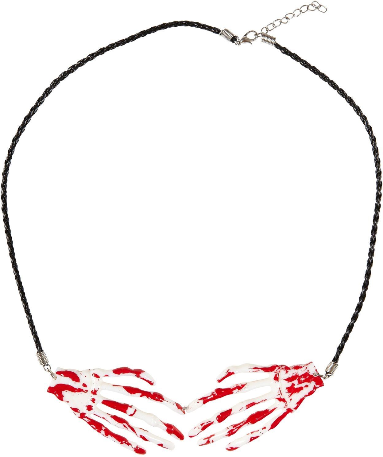 Bloederige Skelet Handen Ketting