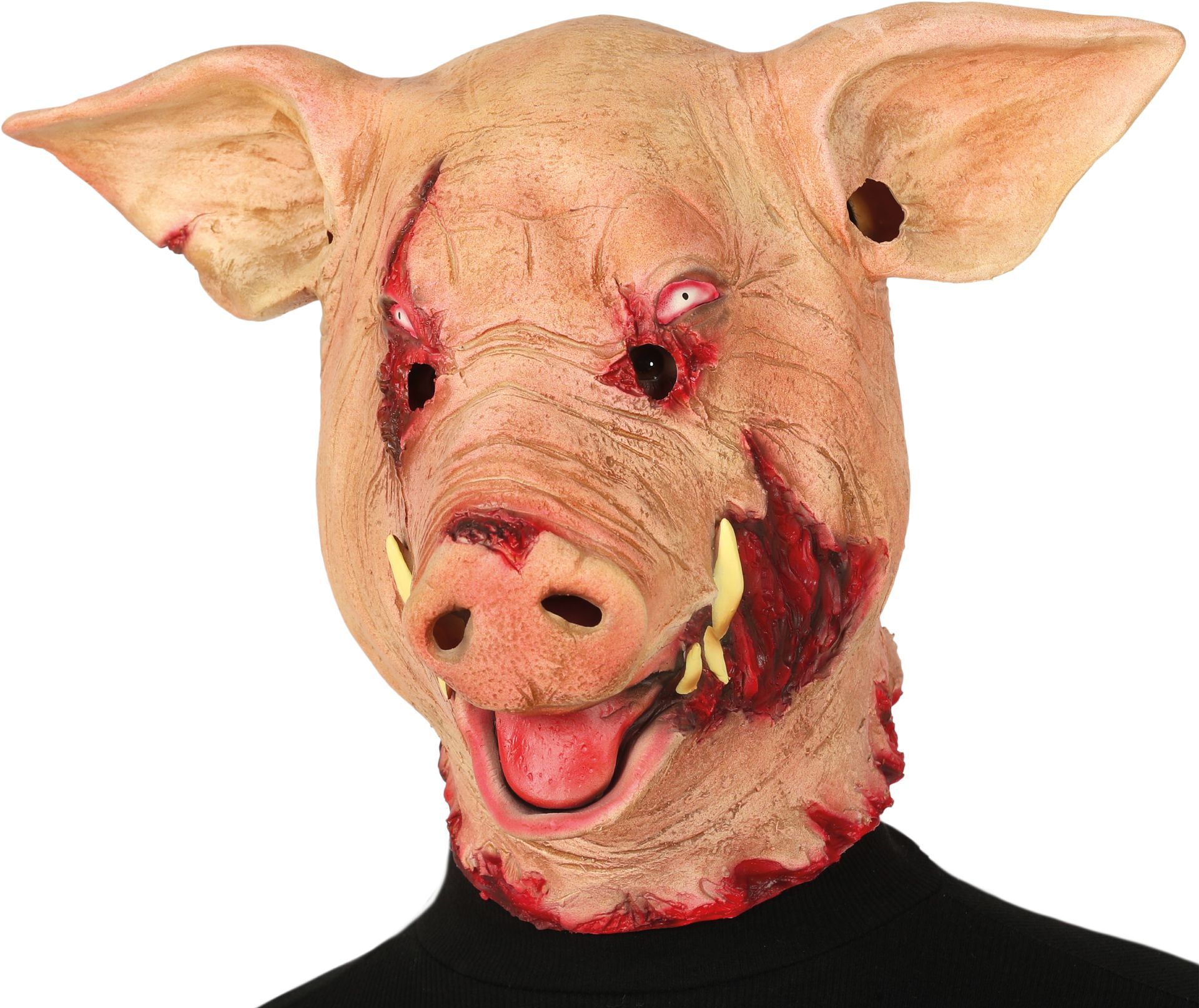 Bloederige varkenshoofd masker