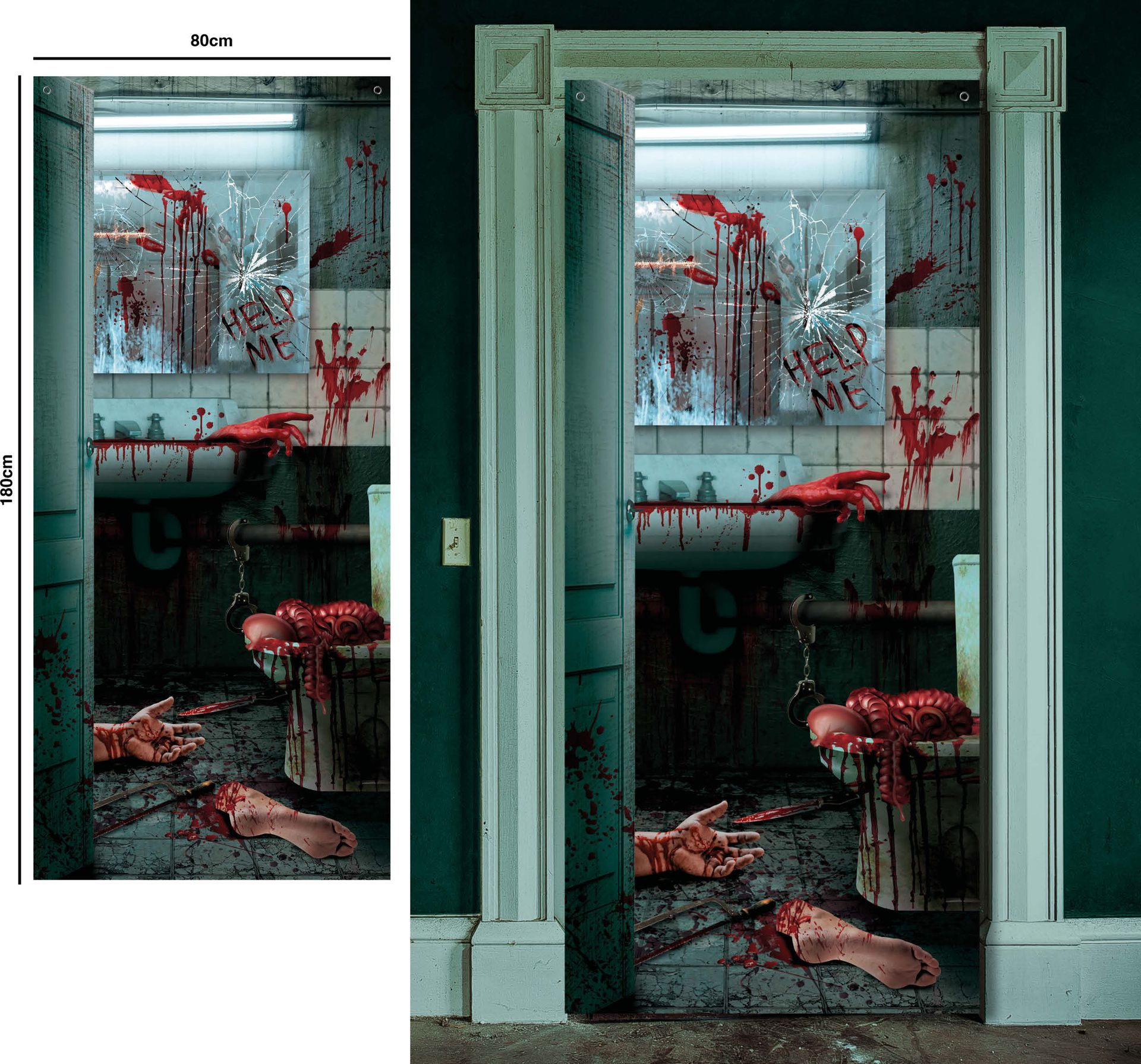 Bloederige Wc Deur Decoratie