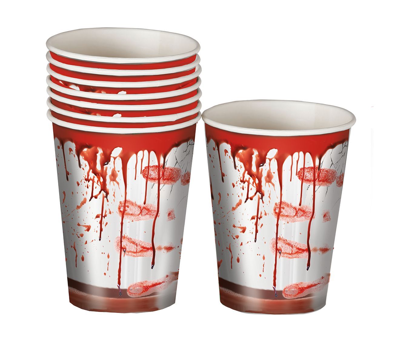Bloederige Wegwerpbekers Halloween