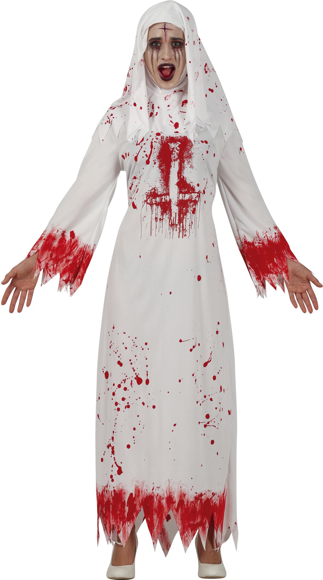 Bloederige zombie non jurk