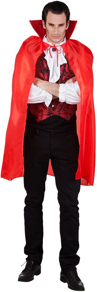 Bloedlustige vampier rode cape