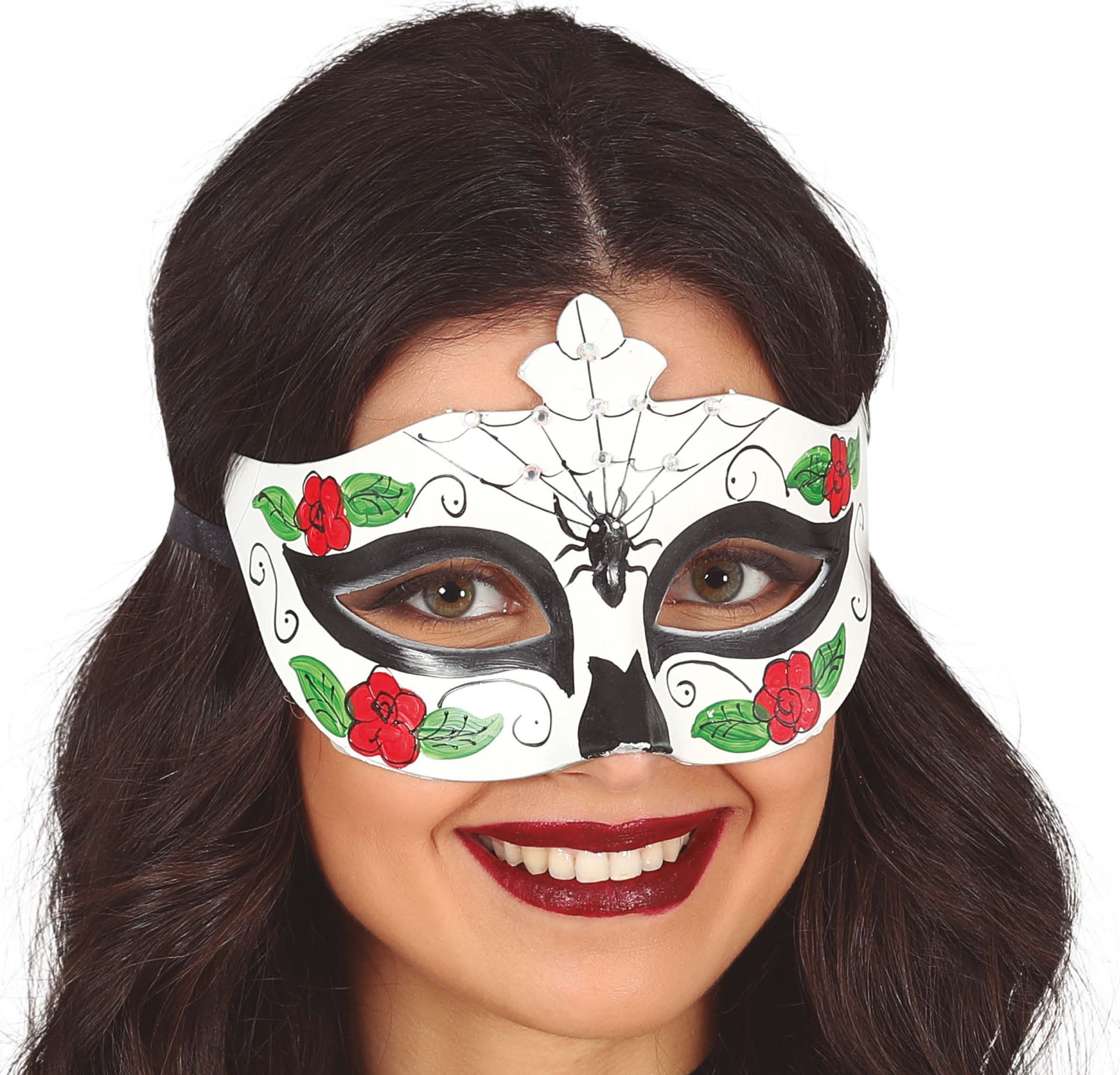 Bloem en Spinnenmasker Halloween
