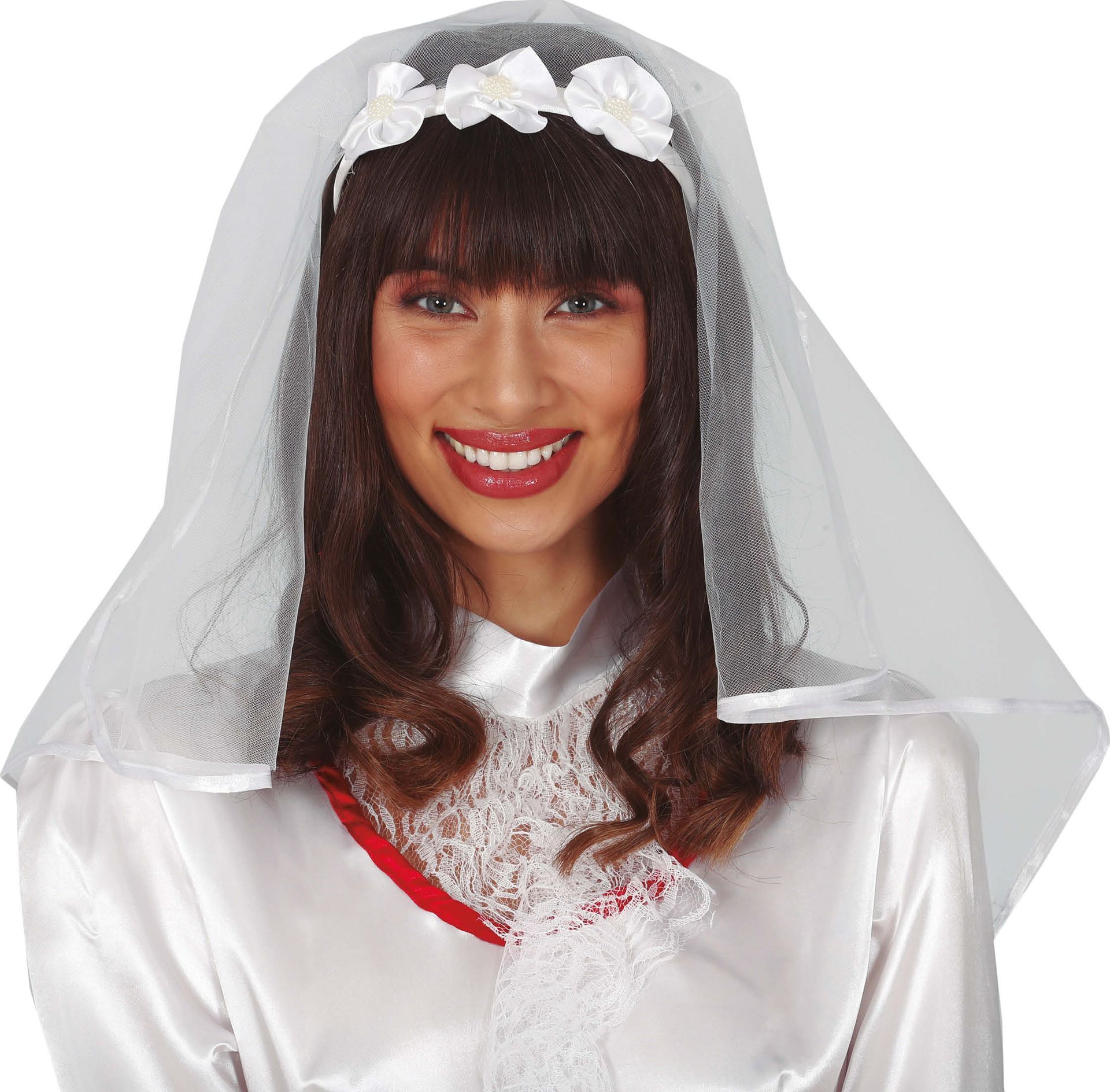 Bloemen Haarband met Sluier