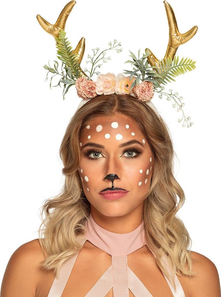 Bloemen Hertjes Tiara met Hoorns